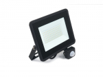 LED prožektor - liikumisandur halogeen, 50W, must, soe valge