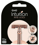 Intuition Double Edge Rose Gold asendushabemenuga terad (Blades) 15 tk