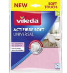 Universaalne mikrokiudriidest lapik Vileda Actifibre Soft - 2 tk - J&auml;lgedevabad tulemused - Suur imavus