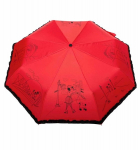 Automaatne vihmavari Parisian Parasol, punane/must
