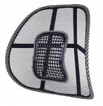 Masseerijaga tooli seljatugi, must