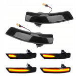 Komplekt 2 X D&uuml;naamilised Mustad Signaalid Ford Focus Ii Iii Mk2 Mk3 Mondeo Iv Mk4, ME Premium Jaoks., 2 X Dinaminių Juodų Signalų Rinkinys, Skirtas Ford Focus Ii Iii Mk2 Mk3 Mondeo Iv Mk4, ME Premium