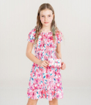Laste kleit 247120 01, roosa, 12 a.