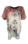 Tuunika naistele Kinga, roosa/must, XXL/XXXL