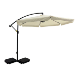 Aia p&auml;ikesevari koos alusega Patio, 3 m, valge