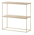 Riiul ADRK Furniture Toni, pruun/kuldne