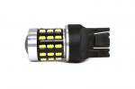 W21/5W LED-pirn 7443 12-24V Canbus, 1800lm valge koos l&auml;&auml;tsega, 1 tk.