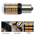 LED-pirnid 2x PY21W, BAU15S 12-24V Canbus, orange, Premium 2 tk.