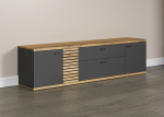 Tv-alus Trendteam Norris, 202x42xH55 cm, antratsiit / tamm