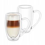 Wilmax tassikomplekt, 2 tk, 400 ml termo puodeliai COFFEE LATTE CAPUCCINO TEA MACCHIATO 2 vnt.