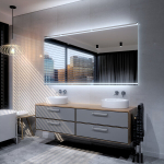 Peegel LED-valgustusega Vannituppa, Magamistuppa, Elutuppa - Chicago - 120 cm, 100 cm, LED Veidrodis Modelis - Chicago 120 cm x 100 cm