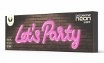Neoon PLEXI LED LET'S PARTY roosa FPNE20"Forever" valgusti