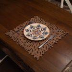 Stalo kilimėlio rinkinys (4 vienetai) Pointy - Wenge