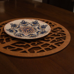 Stalo kilimėlio rinkinys (6 vienetai) Coral - Walnut