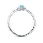 Silvego H&otilde;bes&otilde;rmus sinise topaasi ja Brilliance Zirconia JJJR1100TS-ga, Blue