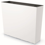 Lillekast plastikust taimesisuga 77x68 cm valge 2 stabilisaatoriga