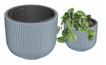 Hall plastikust lillepott Milly sisendiga 24x20 cm