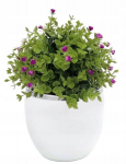 Keraamiline lillepott valge ja hall 15 cm