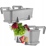 R&otilde;du lillepoti kastihoidjate komplekt 40+60cm
