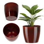 Lillepoti kate 12cm punasest marmorist lillepott elutuppa