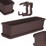 R&otilde;du lillepott 60cm sangadega kast