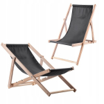 Garden Beach Lamamistool Puidust lamamistoolid 2 tk