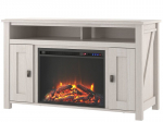 TV alus elektrilise kamina Notio Living Farmington, valge