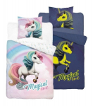 Pimedas helendav voodipesu Unicorn Rainbow &uuml;kssarvik 160x200cm