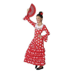 Flamenco tantsija kost&uuml;&uuml;m pikkade varrukatega - AC-D&Eacute;CO - 5/6 aastat - Punane/Valge - Laps