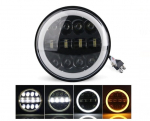 Harley, Jeep, Land Rover, Suzuki, Ford, Nissan, Lada Esituled 7" LED l&auml;hituled, kaugtuled, asend, p&auml;evane s&otilde;idutuled, suunatuled 1tk