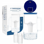 Wessper FutureFlow Aquaclassic klaasist filtrikannu + 3x filtrikassett