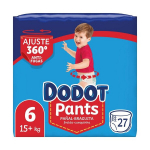 dodot pants 6 &uuml;hekordseks kasutamiseks m&otilde;eldud m&auml;hkmed, 27 tk.