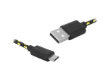 PS USB-mikroUSB kaabel 1m punutud must