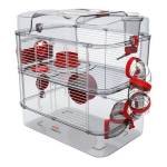 Zolux cage on 2 floors for hamsters, mouse and gerbilles - rudy3 duo - l 41 x D 27 x h 40.5 cm - grenadine