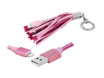 PS USB-IPhone v&otilde;tmehoidja kaabel, roosa.