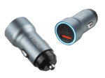 Autolaadija WK-009 USB+USB-C PD 15W 3.1A , 12-24V, hall.