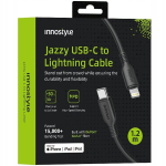 INNOSTYLE USB-C LIGHTNING MFI kiirlaadimiskaabel iPhone'i Kevlarile 1M