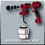 Einhell Elektriline v&auml;rvip&uuml;stol TC-SY 700 S (700 W, Lakkide ja peitside pihustamine) Toodetakse koos tarvikutega