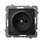 Ospel AS must - &uuml;he pistikupesa GP-1G/m/33, czarny