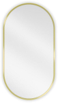 Vannitoa peegel Mexen Loft Oval, 75x40 cm, kuldne