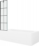 Vann Mexen Vega koos viimistluse ja klaasist seinaga, 150x70 cm + 50 cm