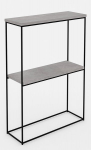 Konsoollaud ADRK Furniture Velo, hall/must