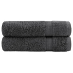 vidaXL Premium vannir&auml;tikud 2 tk antratsiit 70x140 cm puuvill