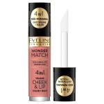 P&otilde;sepuna & huulel&auml;ige Eveline Cosmetics Wonder Match 4in1 01, 4.5ml