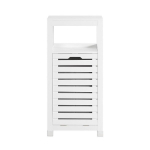 SoBuy Badrumssk&aring;p med tv&auml;ttkorg och l&aring;dor, F&ouml;rvaringsm&ouml;bel badrum, BZR67-W