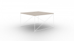 Kohvilaud Furniture Nelia, pruun/valge