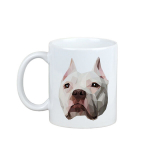 Pitbull - tass pildiga ja geomeetrilise koeraga Art-Dog tass, S