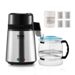 Veedistilleerija Vevor, 750W, 1 L/h, 4L, h&otilde;bedane