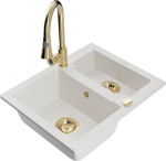 Graniidist k&ouml;&ouml;givalamu Mexen Carlos segisti ja sifooniga, White/Gold