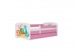Lastevoodi ilma madratsita/sahtliga Kocot Kids BabyDreams Pink tiny dinos, roosa